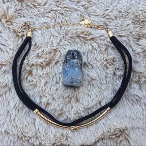 gold + black necklace ☾